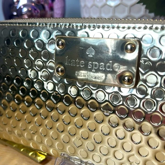 Kate Spade Gold Wallet - Picture 2 of 16